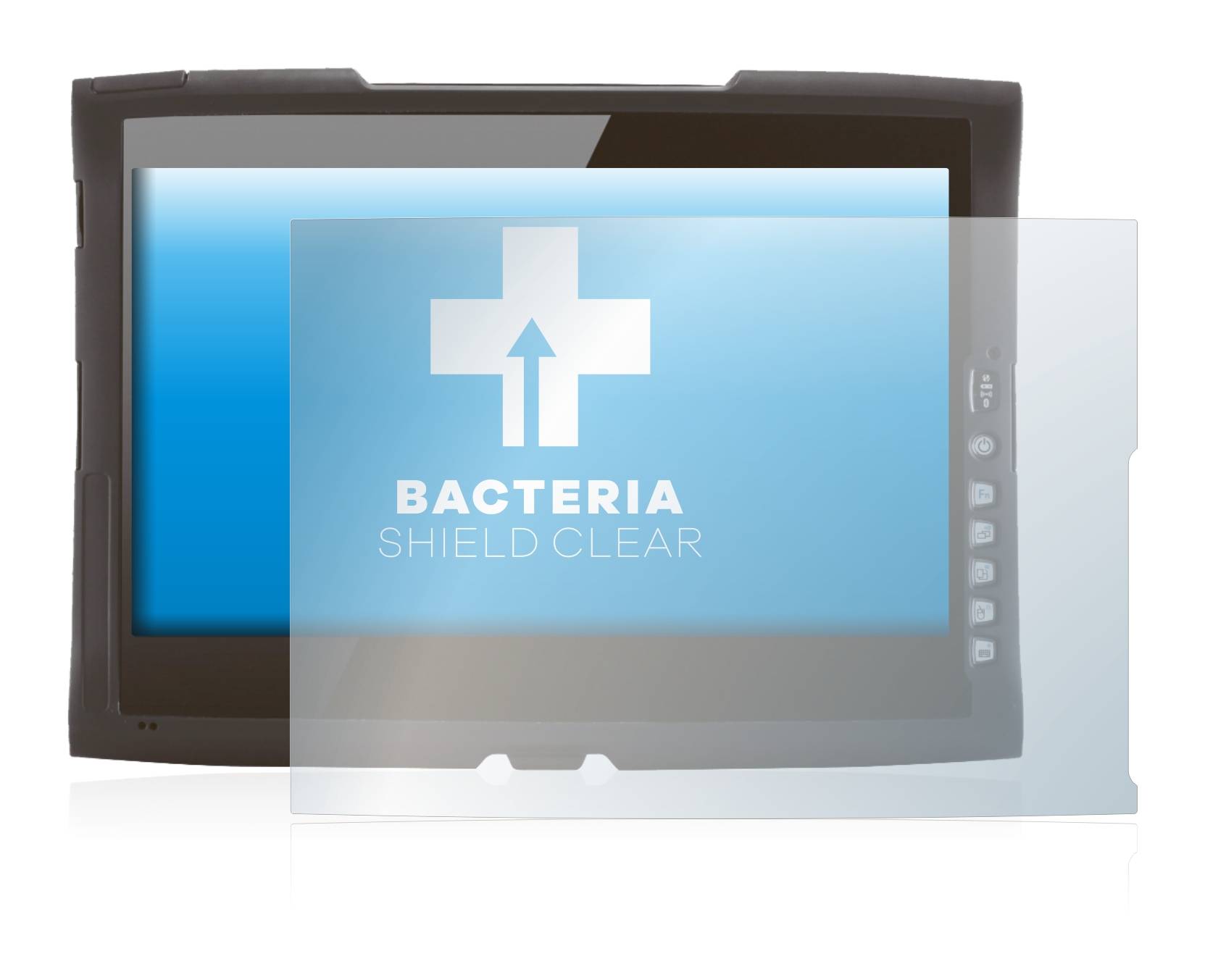 upscreen Bacteria Shield Clear Premium Antibakterielle Displayschutzfolie für ads-tec