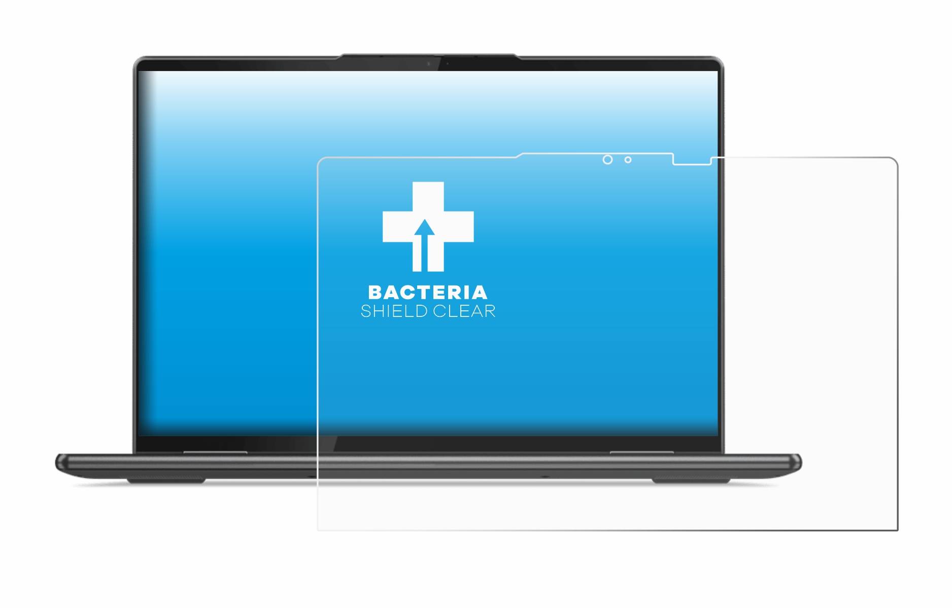 upscreen Bacteria Shield Clear Premium Antibakterielle Displayschutzfolie für Lenovo Yoga 7