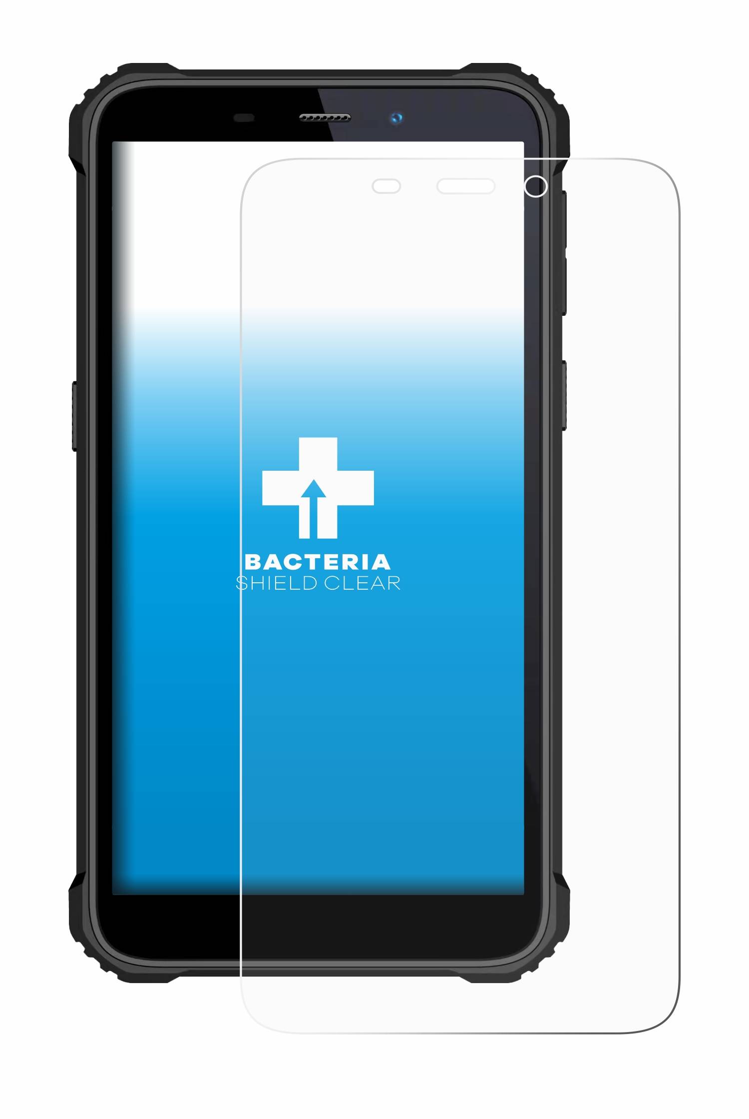 upscreen Schutzfolie für Oukitel WP20 Antibakterielle Folie Klar Anti-Kratzer