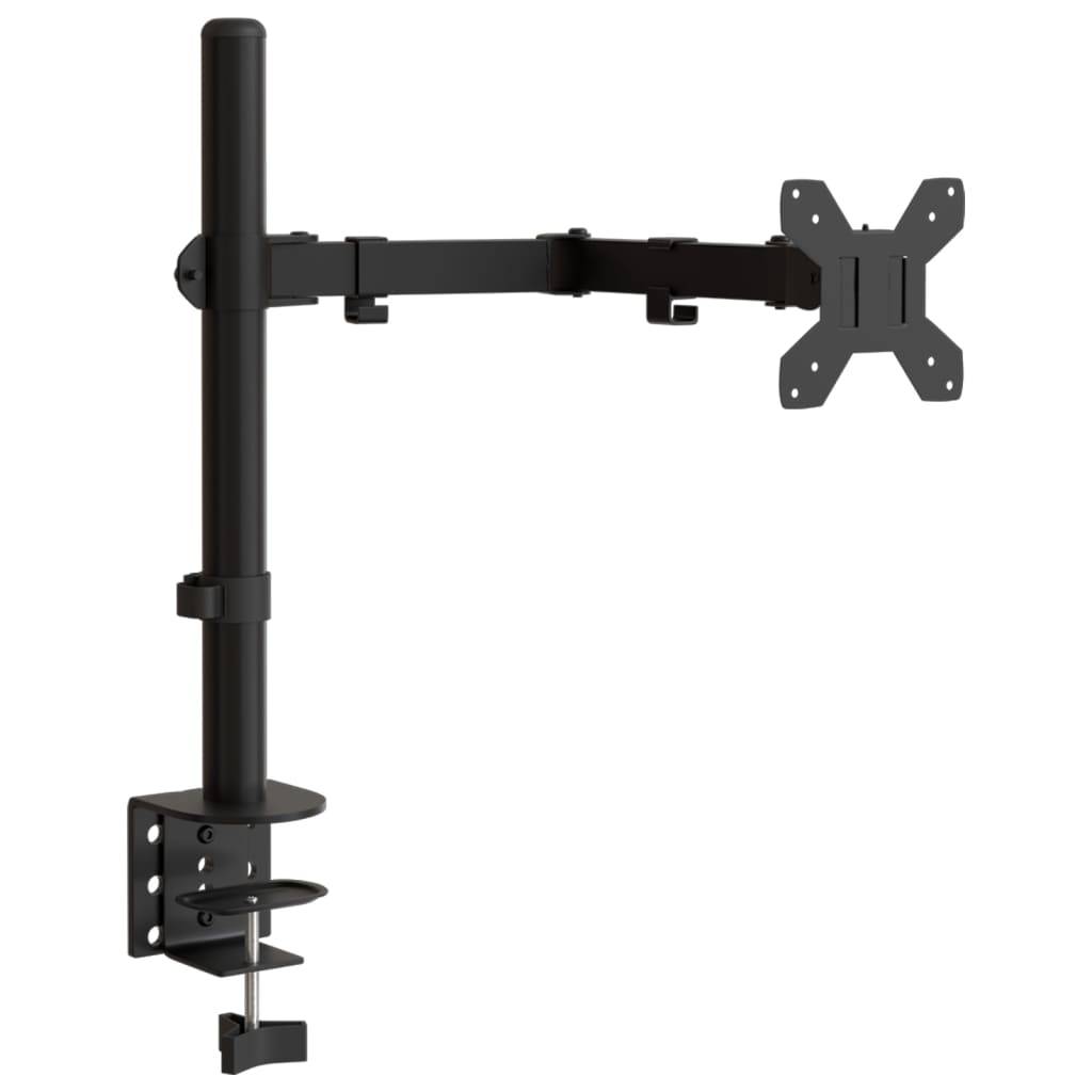 vidaXL Monitorhalterung Schwarz Stahl VESA 75/100 mm