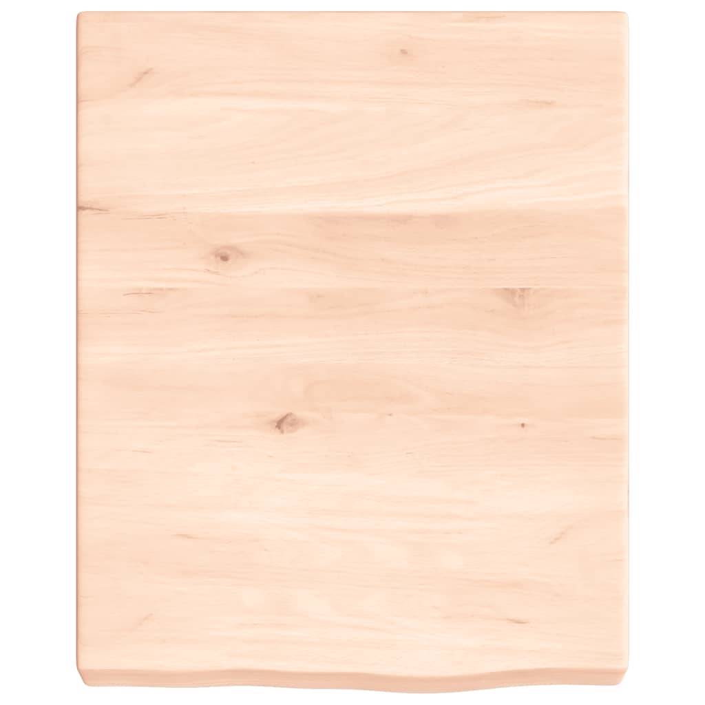 vidaXL Waschtischplatte 40x50x(2-6) cm Massivholz Unbehandelt