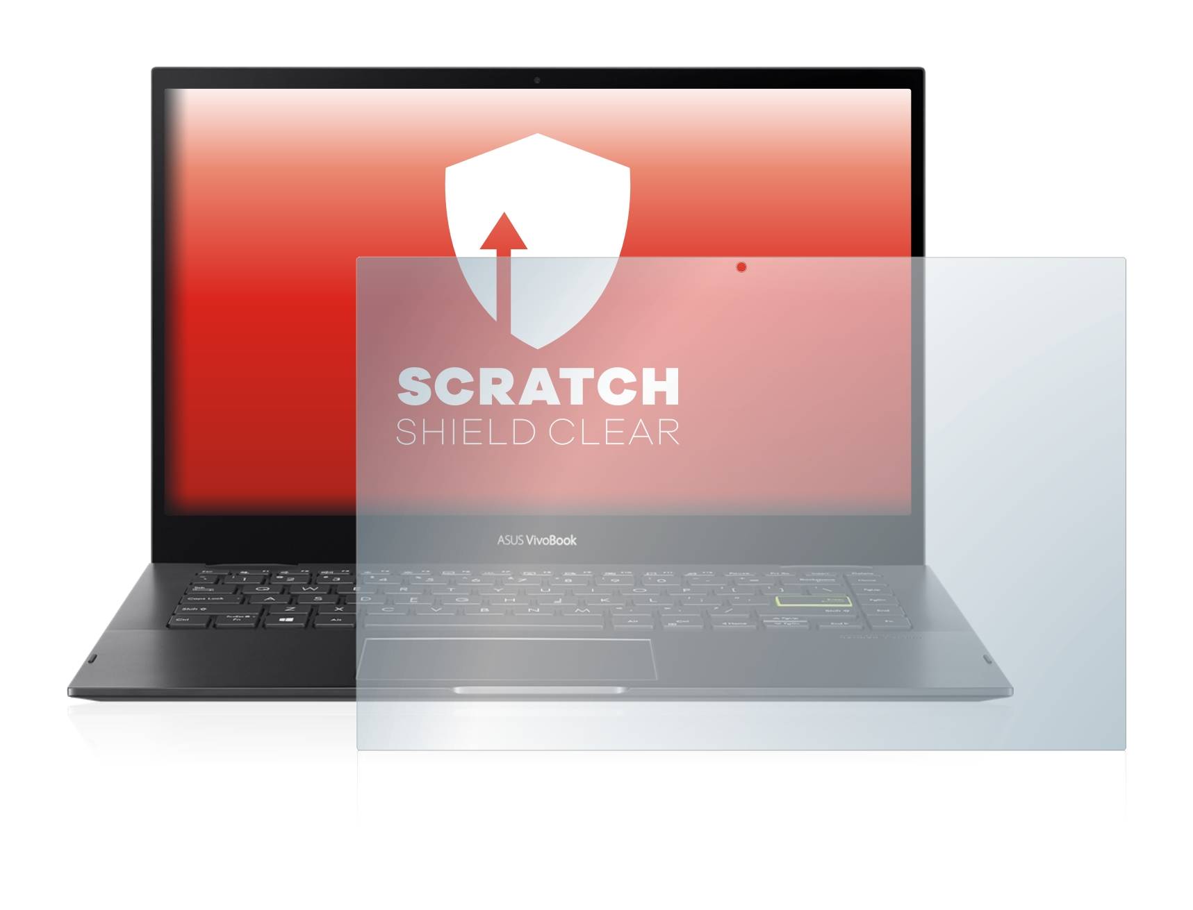 upscreen Scratch Shield Clear Premium Displayschutzfolie für Asus VivoBook Flip 14