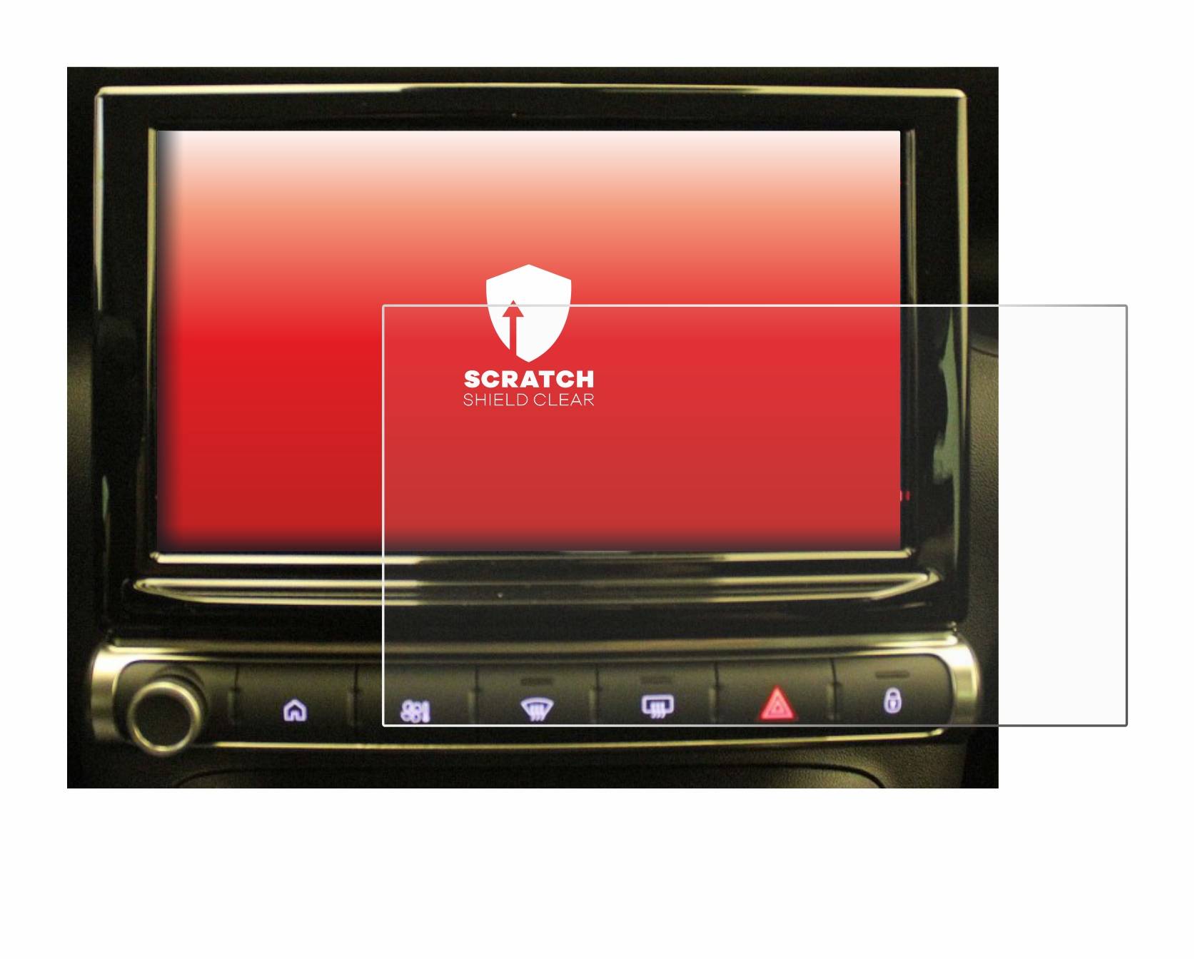 upscreen Scratch Shield Clear Premium Displayschutzfolie für Citroen C3 Aircross