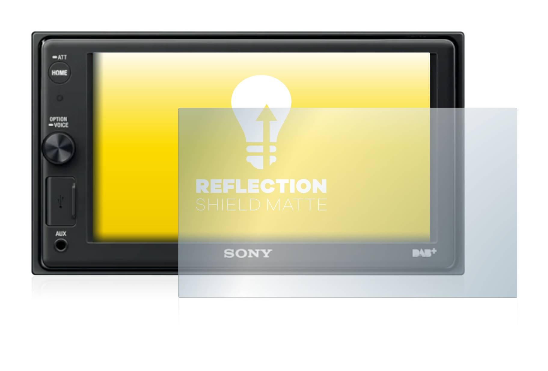 upscreen Schutzfolie für Sony XAV-AX1005DB Folie Matt Entspiegelt Anti-Reflex