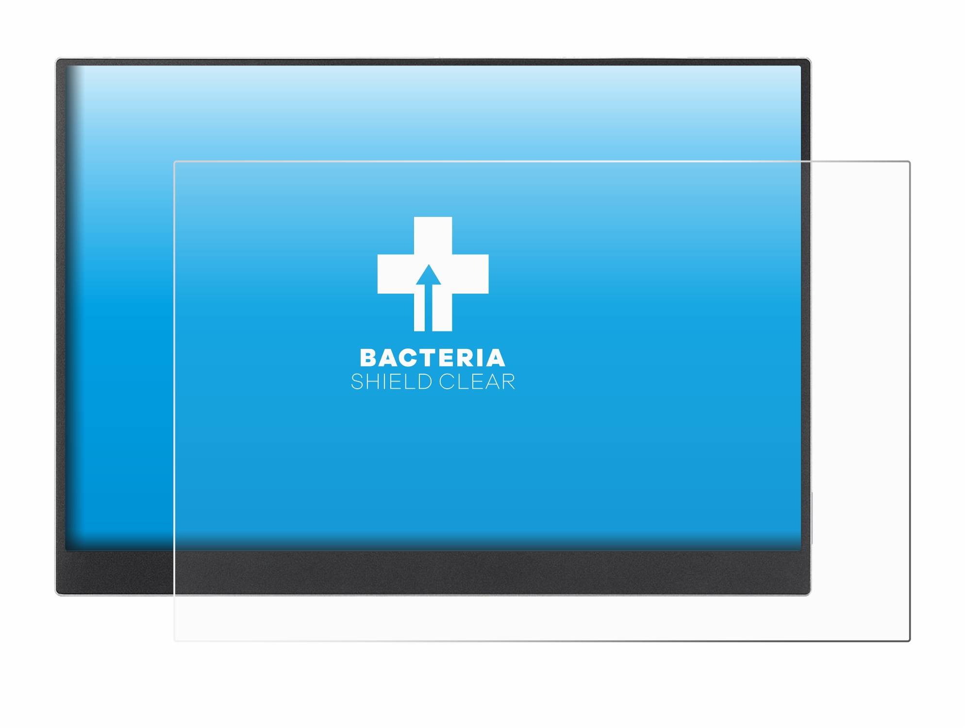 upscreen Bacteria Shield Clear Premium Antibakterielle Displayschutzfolie für LG gram +view