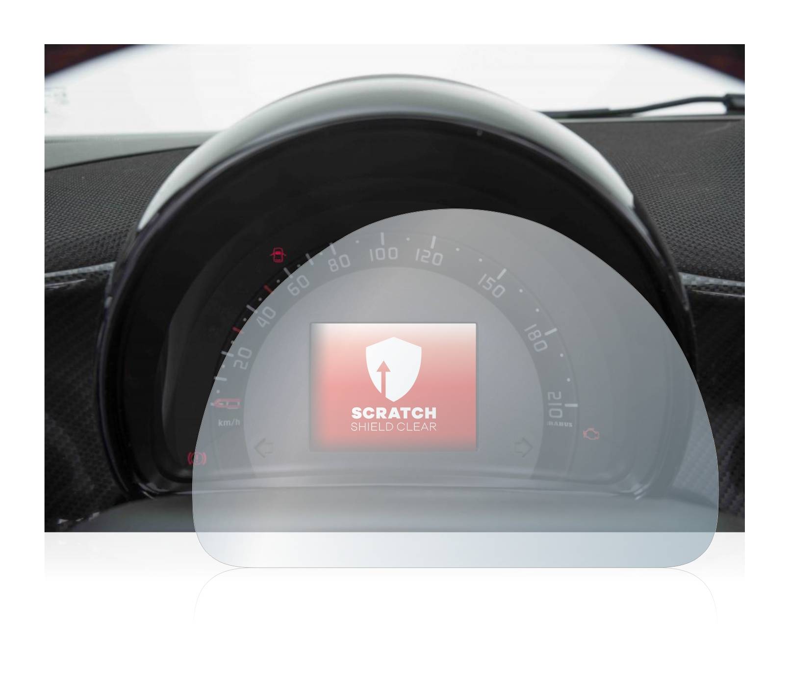 upscreen Scratch Shield Clear Premium Displayschutzfolie für Smart 453 Fortwo