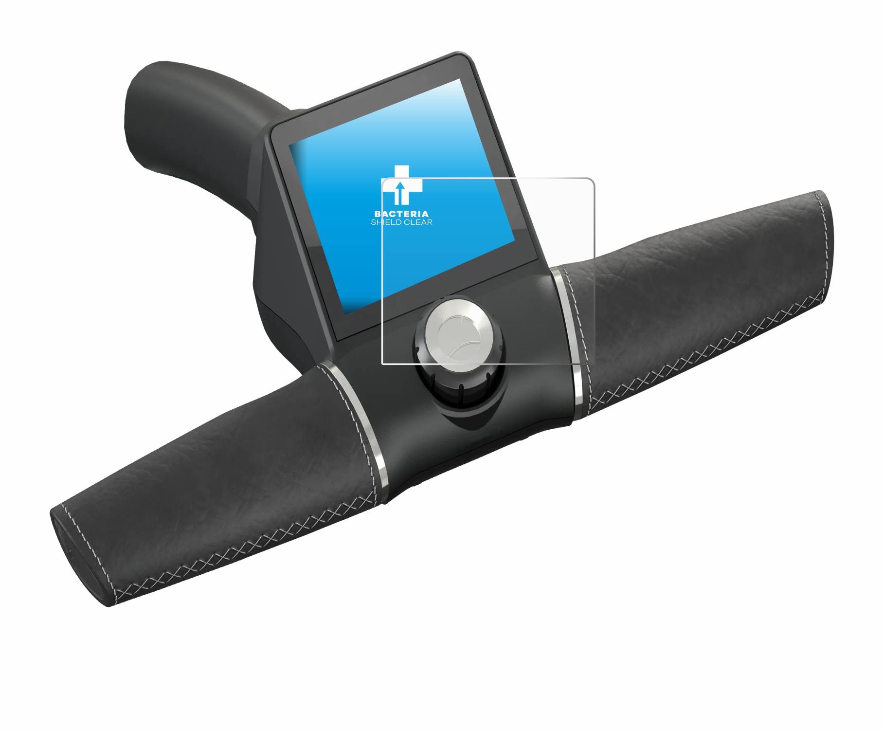 upscreen Bacteria Shield Clear Premium Antibakterielle Displayschutzfolie für Motocaddy M3