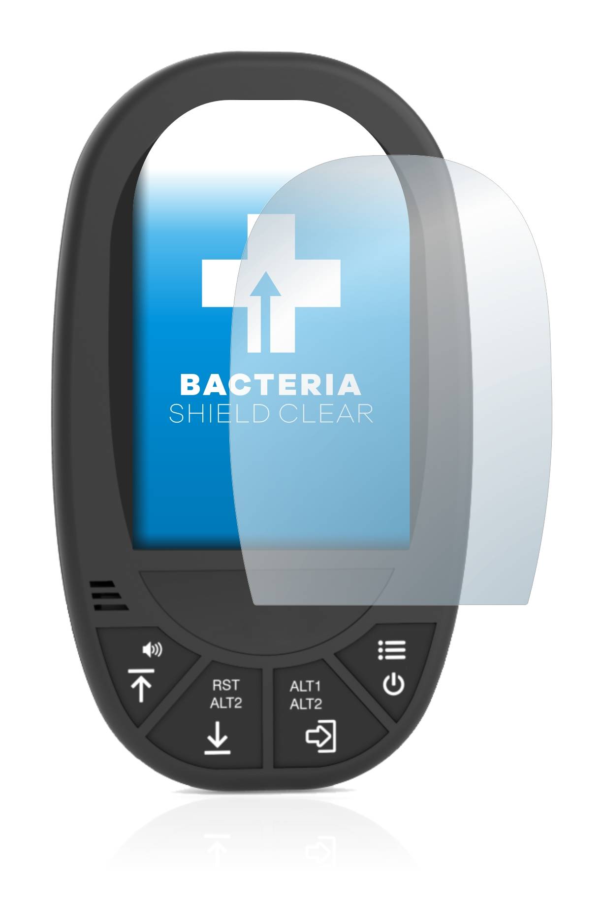 upscreen Bacteria Shield Clear Premium Antibakterielle Displayschutzfolie für Flymaster GPS