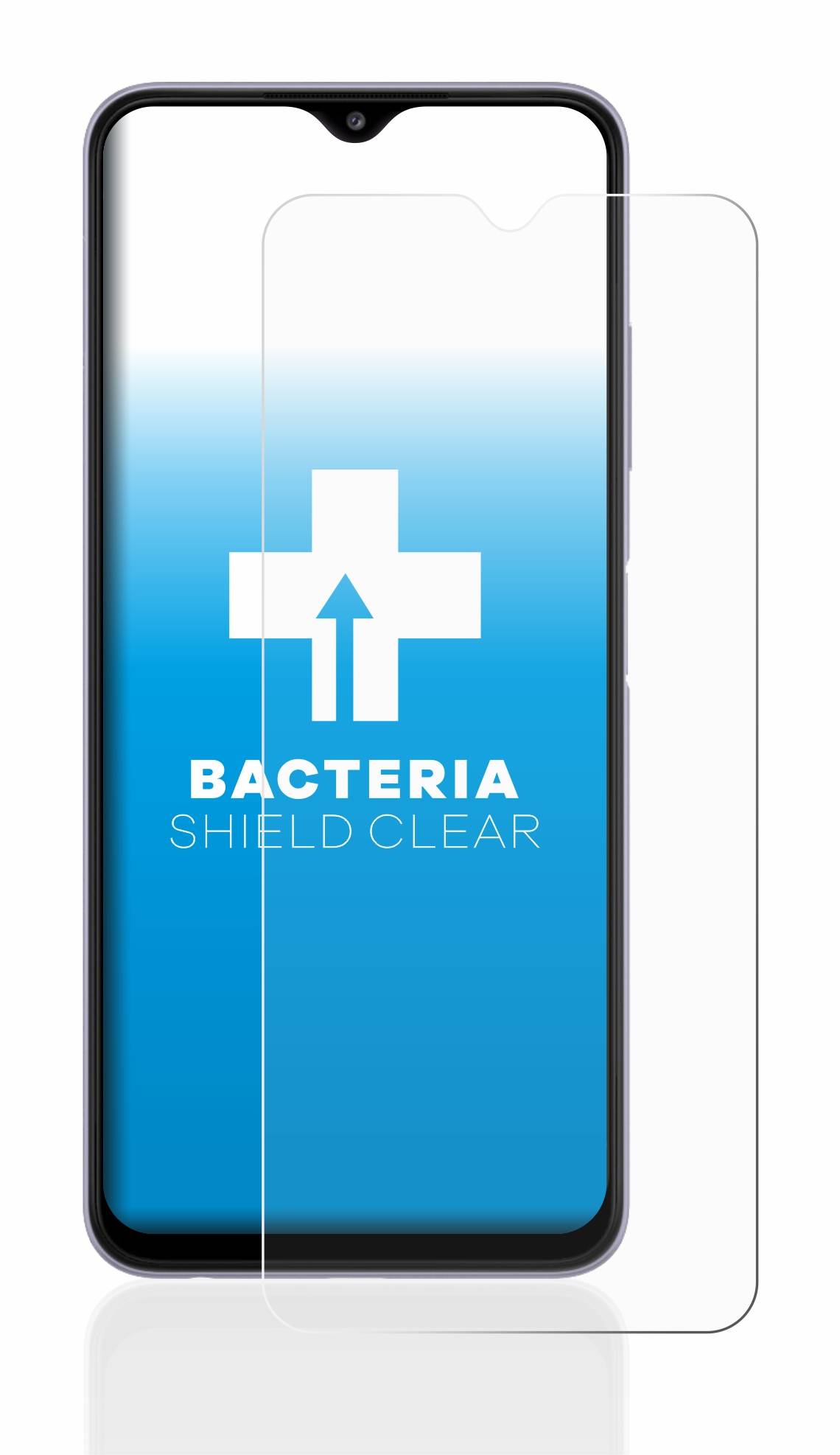 upscreen Schutzfolie für Samsung Galaxy A22 5G Antibakterielle Folie Klar Anti-Kratzer