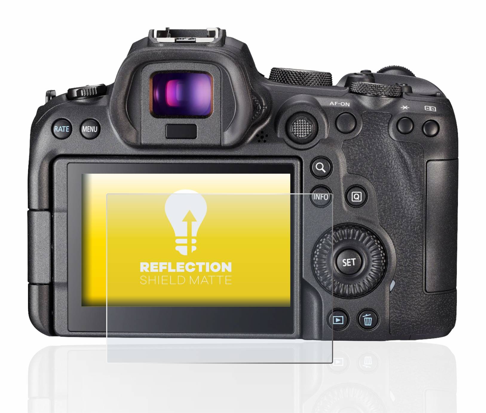 upscreen Schutzfolie für Canon EOS R6 Folie Matt Entspiegelt Anti-Reflex