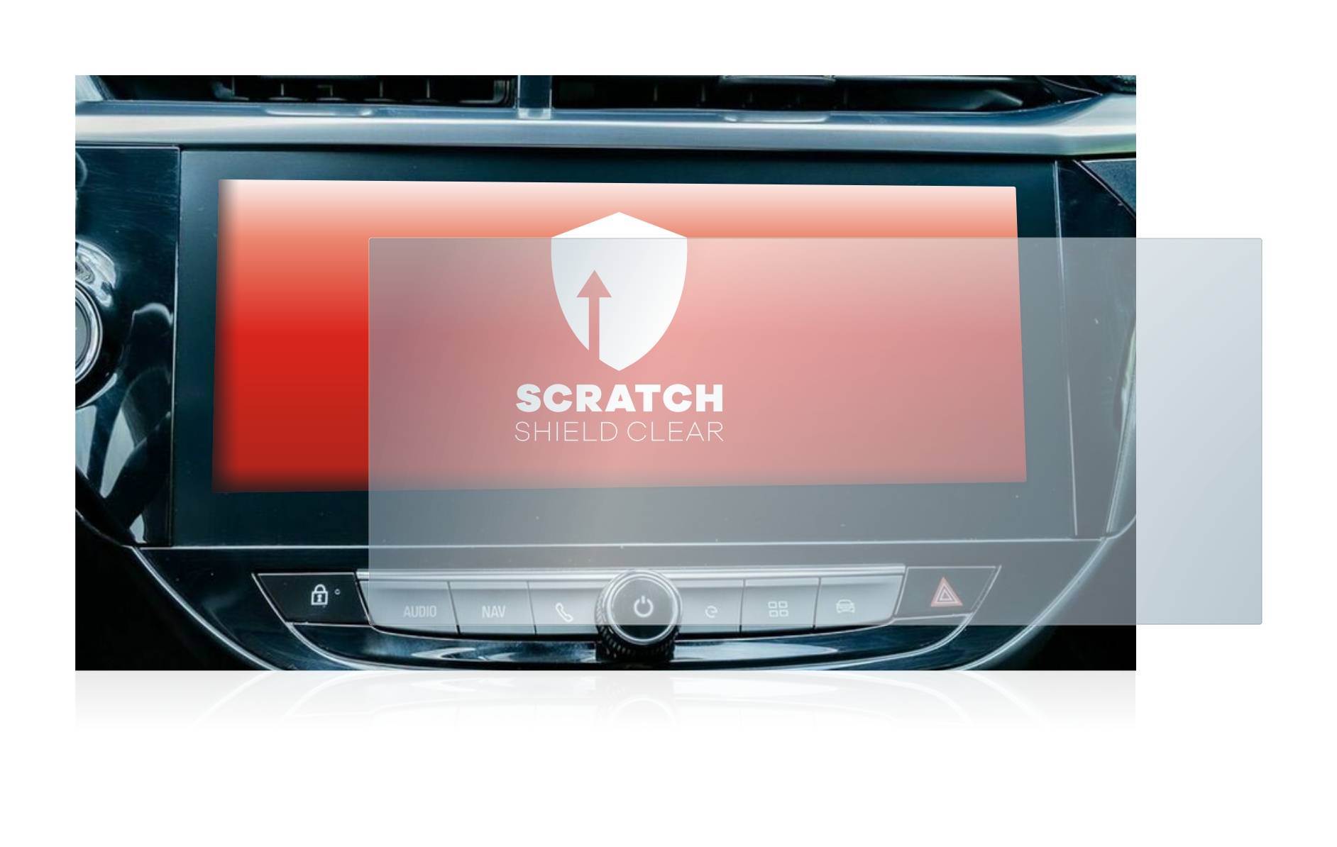 upscreen Schutzfolie für Opel Corsa-e 2020 Infotainment System 10" Kratzschutz Anti-Fingerprint Klar
