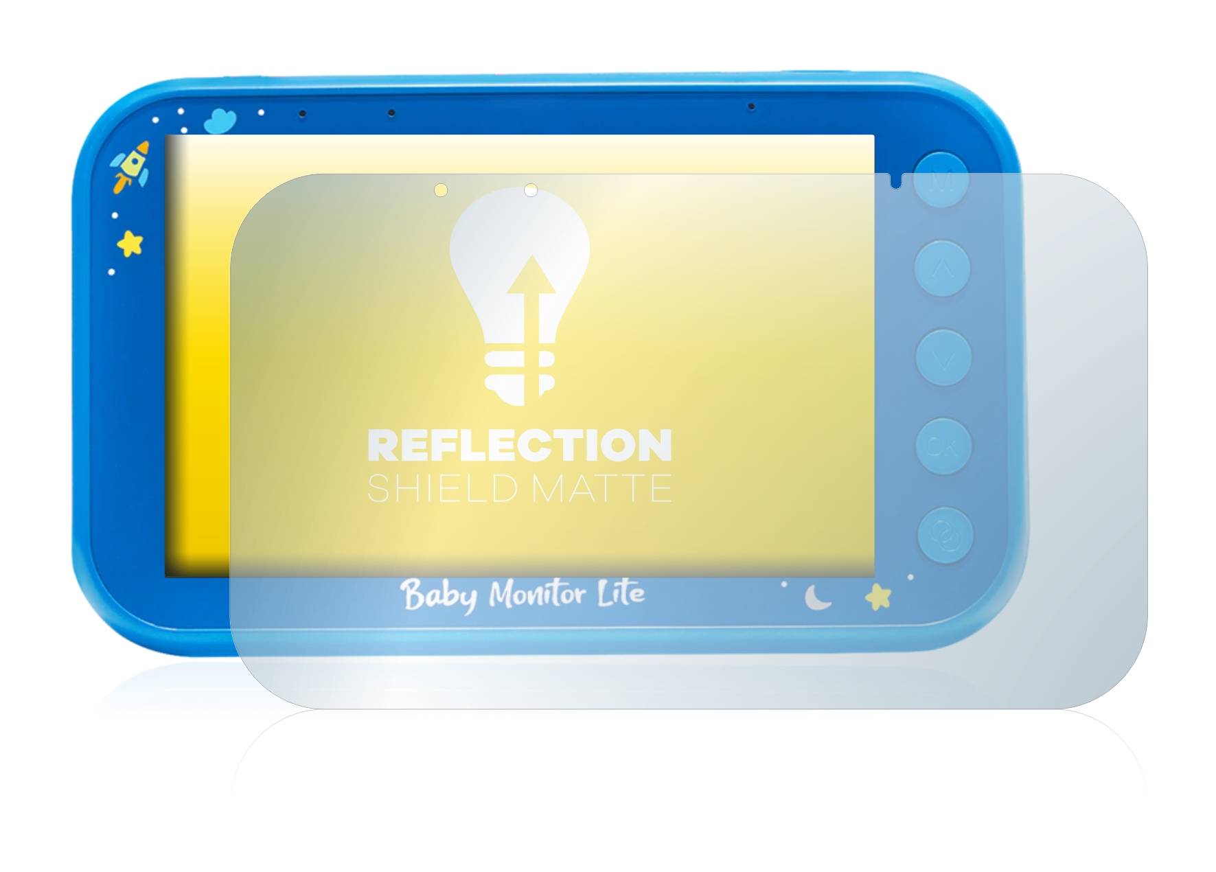 upscreen Reflection Shield Matte Premium Displayschutzfolie für SoyMomo Baby Monitor