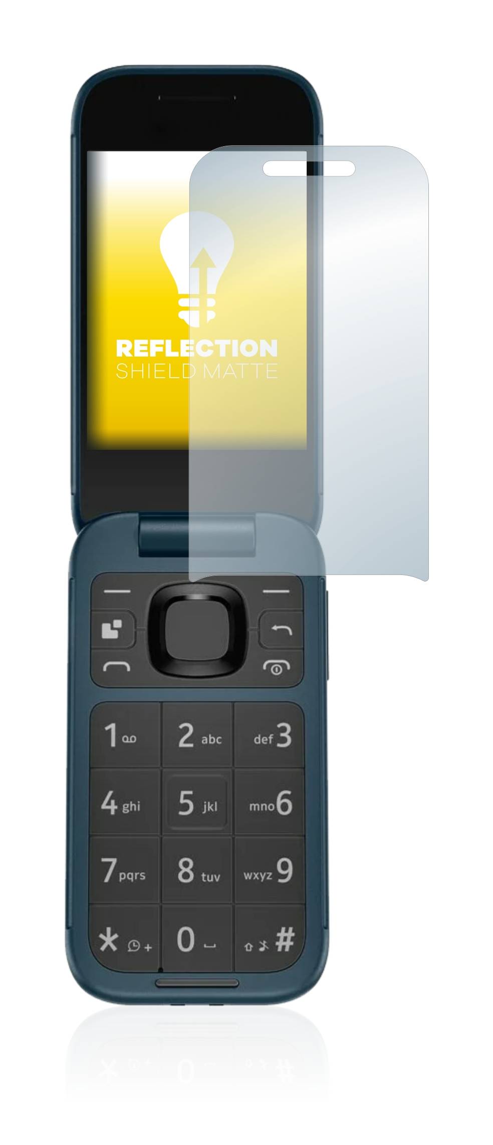upscreen Schutzfolie für Nokia 2660 Flip Folie Matt Entspiegelt Anti-Reflex