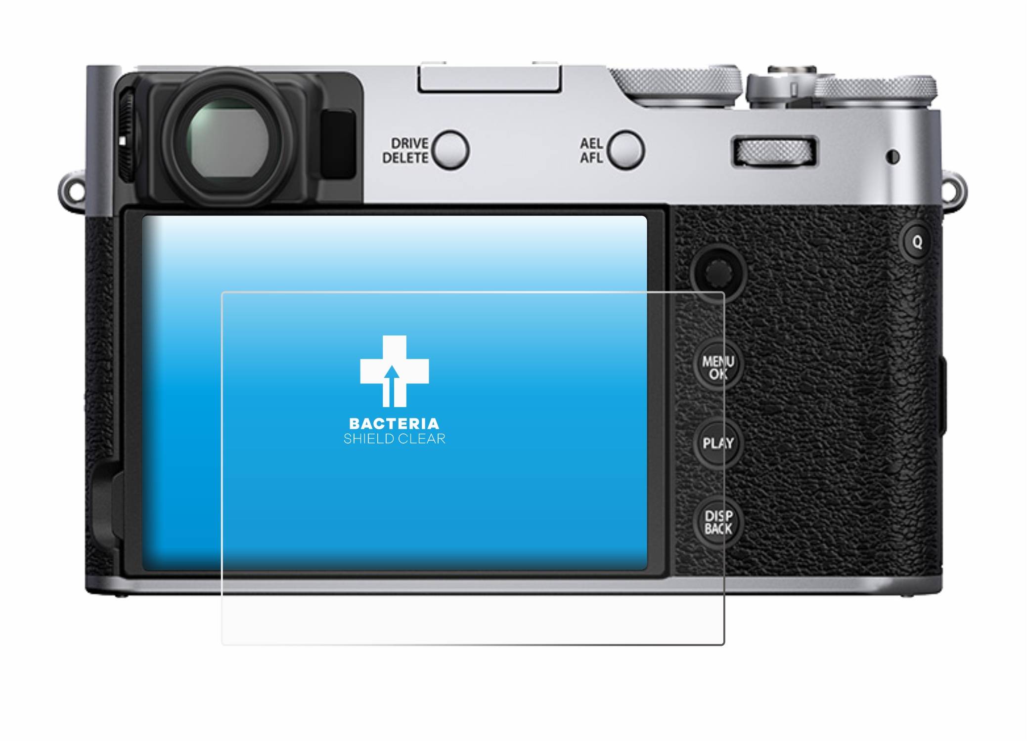 upscreen Bacteria Shield Clear Premium Antibakterielle Displayschutzfolie für Fujifilm