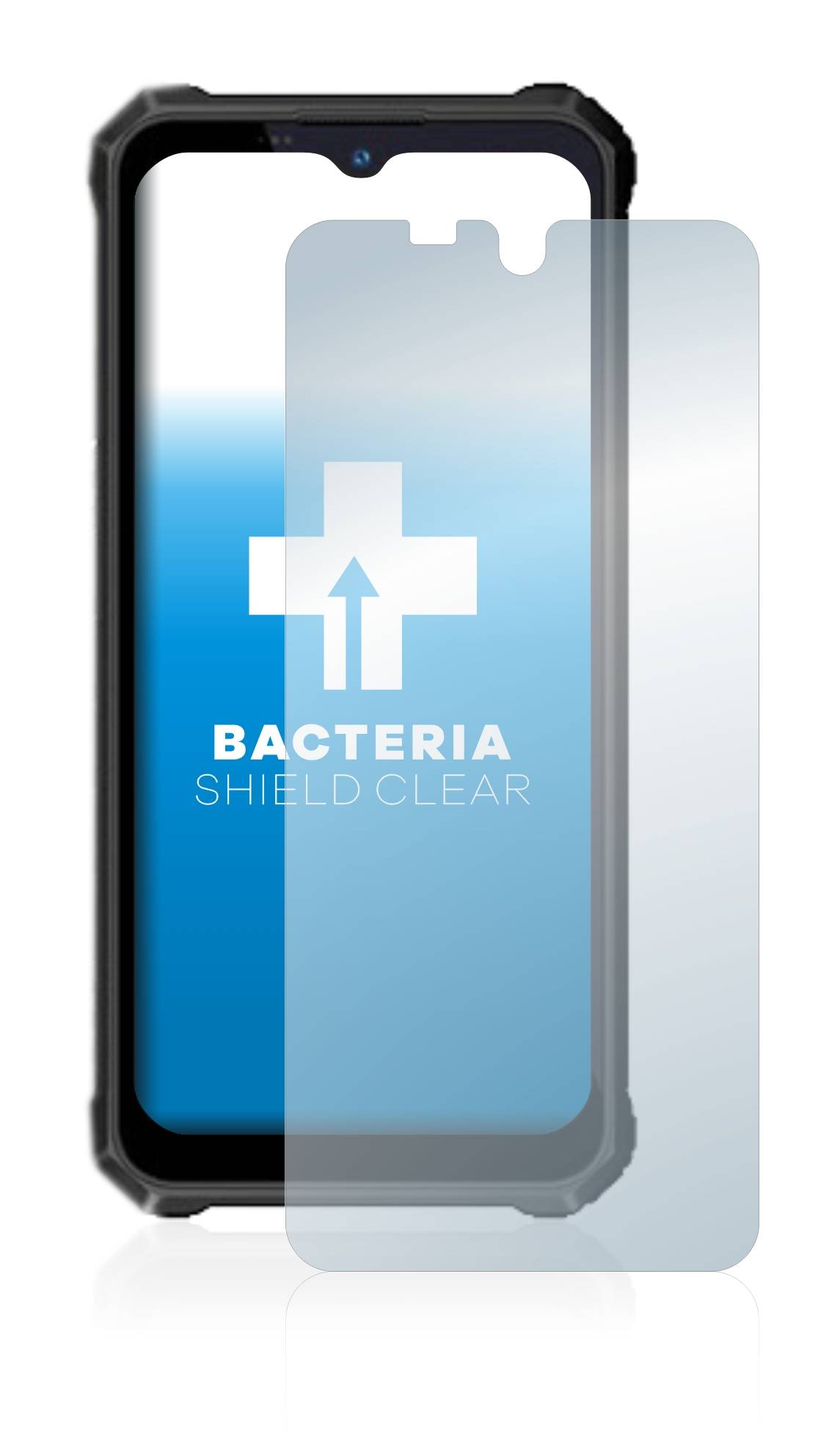 upscreen Schutzfolie für Oukitel WP15 Antibakterielle Folie Klar Anti-Kratzer