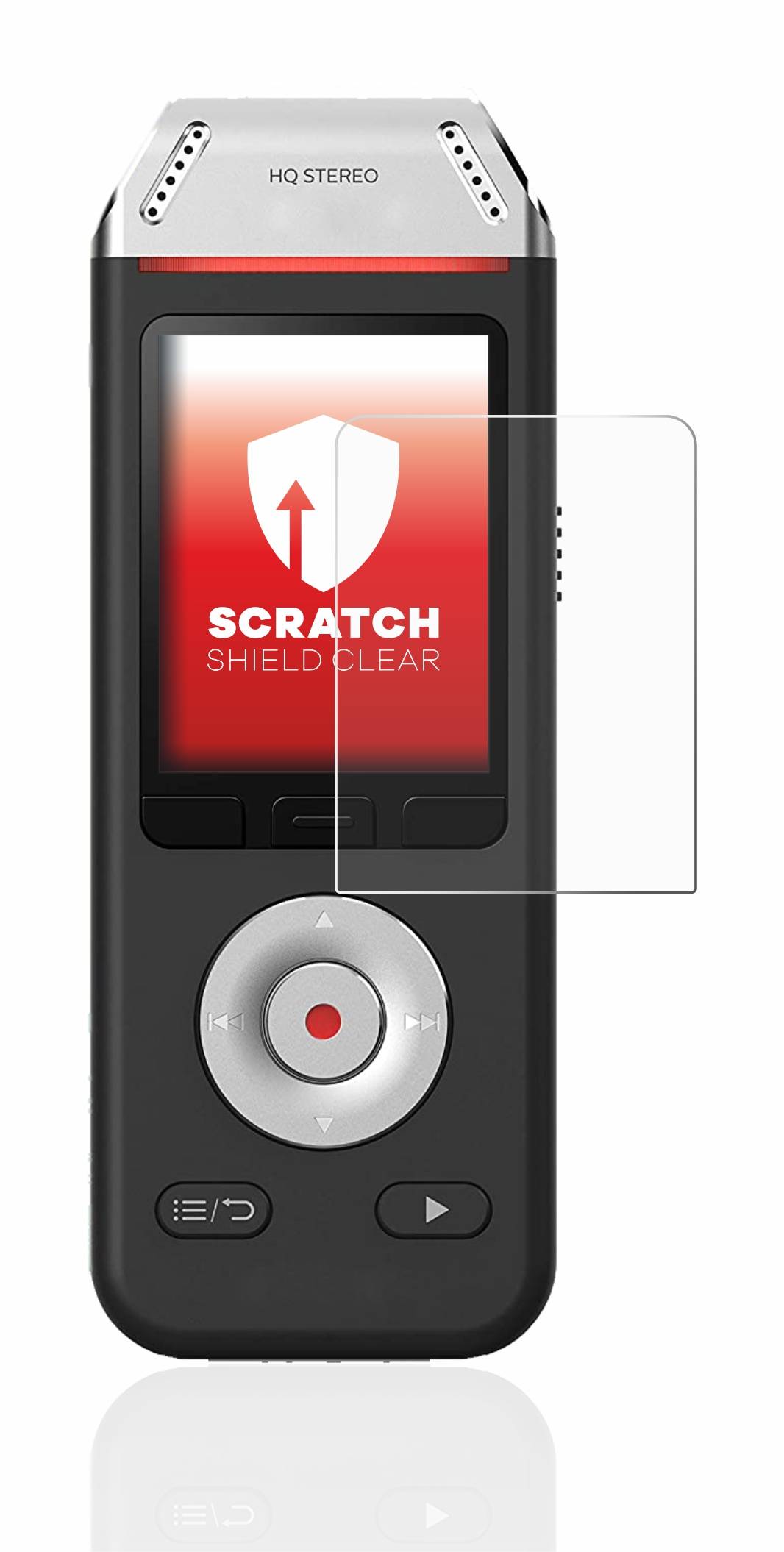 upscreen Scratch Shield Clear Premium Displayschutzfolie für Philips VoiceTracer