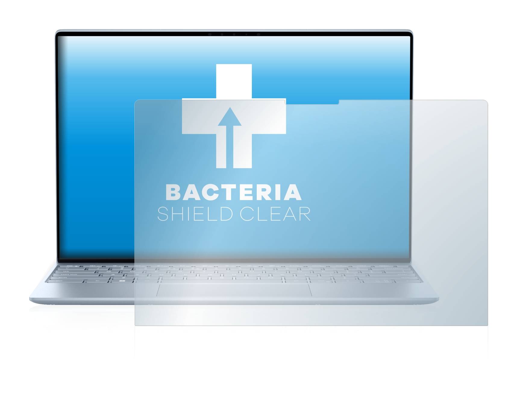 upscreen Bacteria Shield Clear Premium Antibakterielle Displayschutzfolie für Dell XPS 13