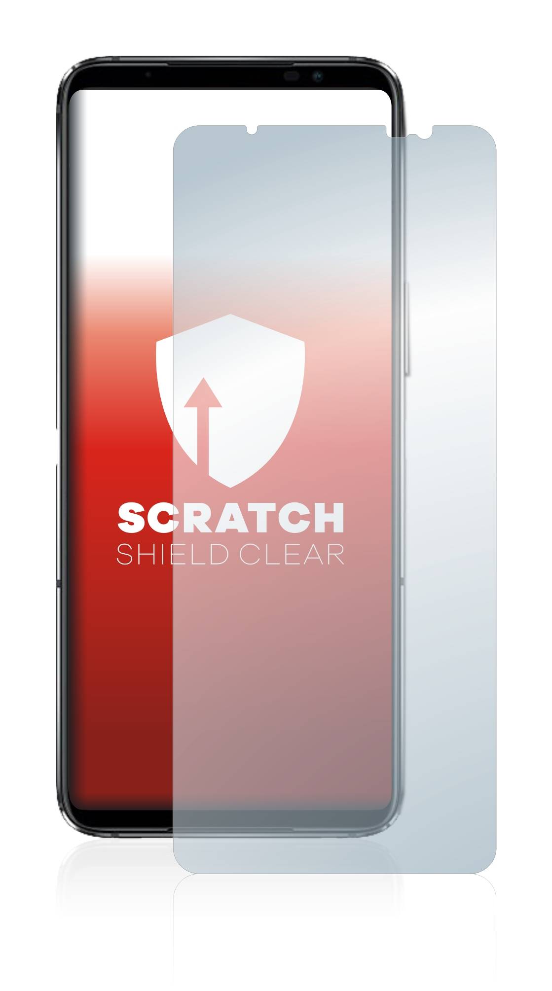 upscreen Schutzfolie für ASUS ROG Phone 6D Ultimate Kratzschutz Anti-Fingerprint Klar