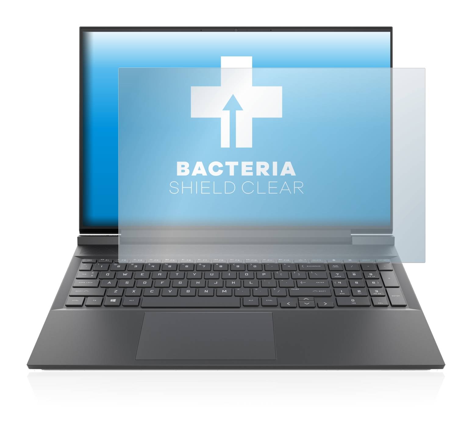 upscreen Bacteria Shield Clear Premium Antibakterielle Displayschutzfolie für HP Victus