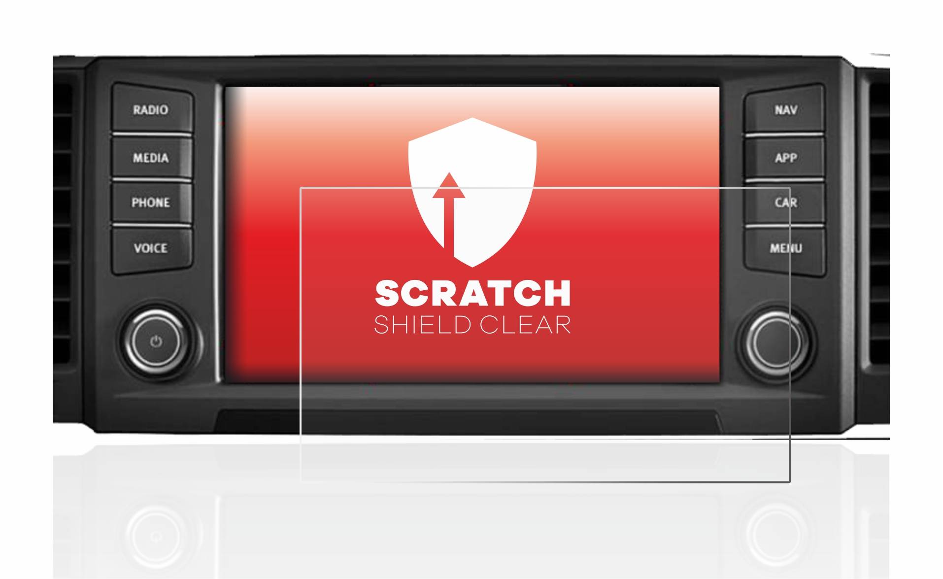 upscreen Schutzfolie für Seat Leon 5F 2018 Media System Plus 2016 8" Kratzschutz Anti-Fingerprint Klar
