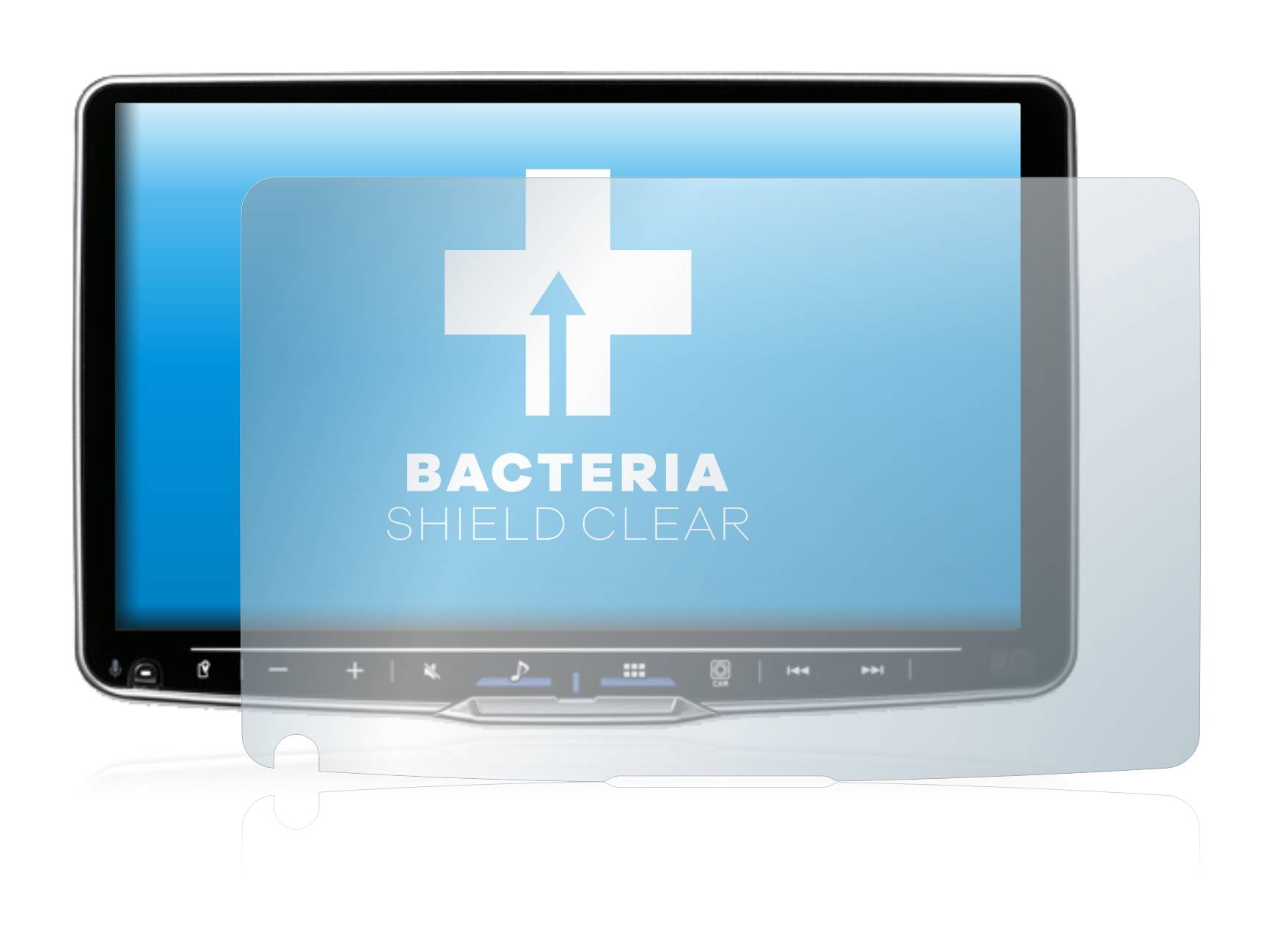 upscreen Bacteria Shield Clear Premium Antibakterielle Displayschutzfolie für Alpine