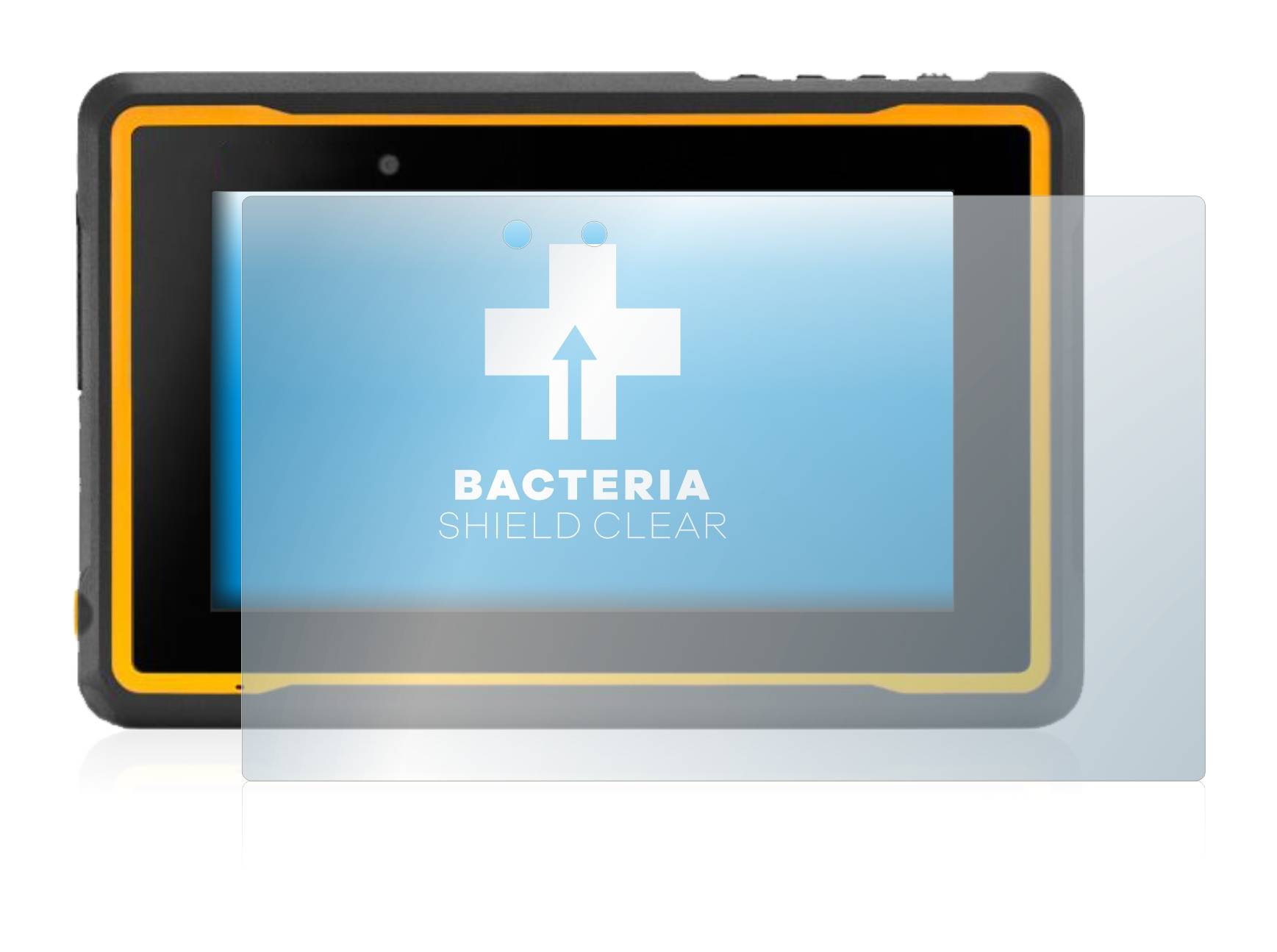 upscreen Bacteria Shield Clear Premium Antibakterielle Displayschutzfolie für Getac ZX70