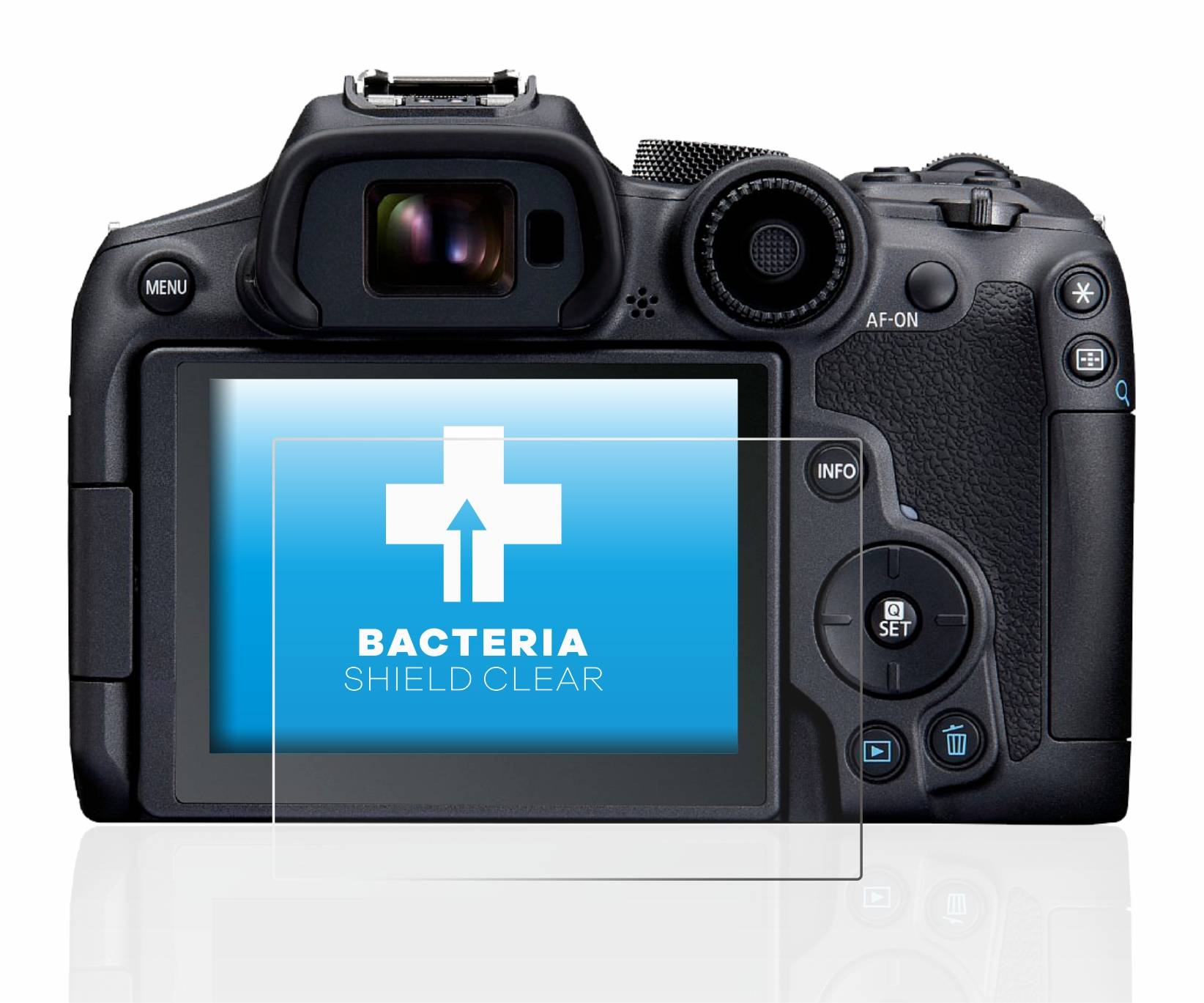 upscreen Bacteria Shield Clear Premium Antibakterielle Displayschutzfolie für Canon EOS