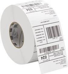 Zebra Z-Select 2000T - Papier - matt - permanenter Acrylklebstoff - Oberseite beschichtet - 139 Mikron - weiß - 102 x 51