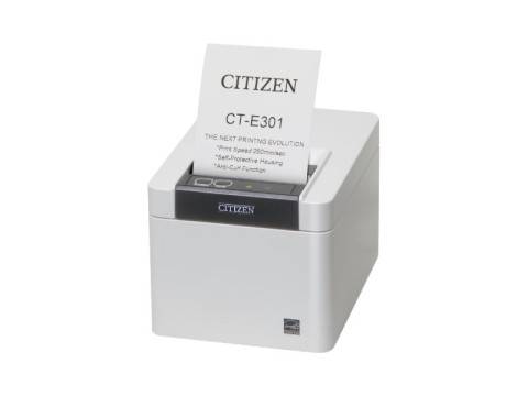 Citizen CT-E301, Thermodirekt, POS-Drucker, 203 x 203 DPI, 250 mm/sek, 53 - 85 µm, 8,3 cm