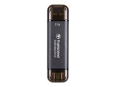 Transcend ESD310C 256 GB Externe SSD USB 3.2 Gen 2 (USB 3.1), USB-C® Schwarz TS256GESD310C