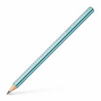 FABER-CASTELL Jumbo Sparkle, B, Blau, Dreieckig, Kunst, Hobby, Schule, Grafische Zeichnung, Büro,