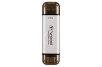 Transcend ESD310S 2TB Externe SSD USB-A (USB 3.2 Gen 2), USB-C® Silber TS2TESD310S