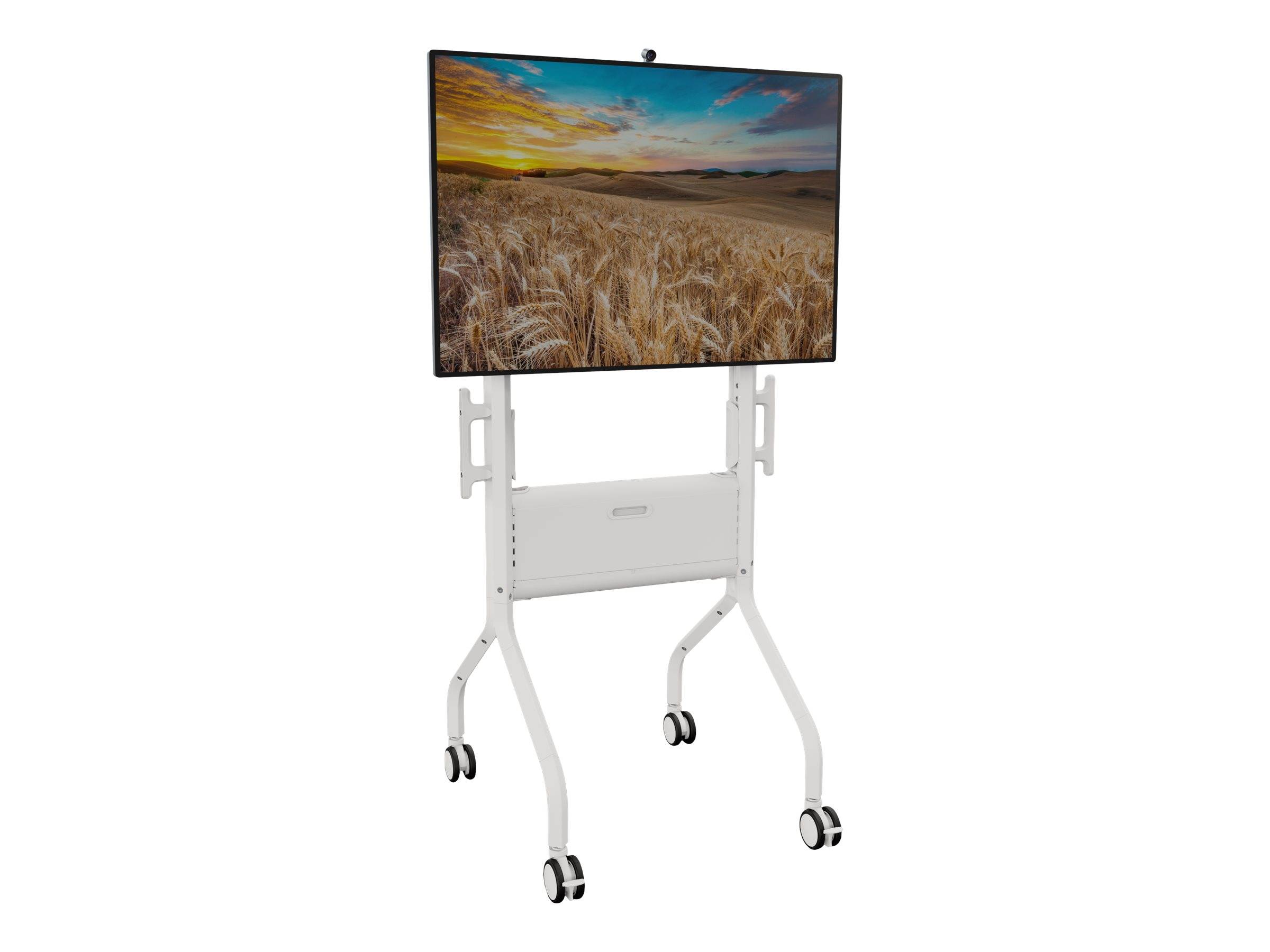 Chief Voyager Height Adjustable AV TV Cart - For LCD Displays 50-70" - White - W