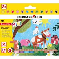 Eberhard Faber MiniMaxi 3in1 - Gemischte Farben - 12 Stück(e)