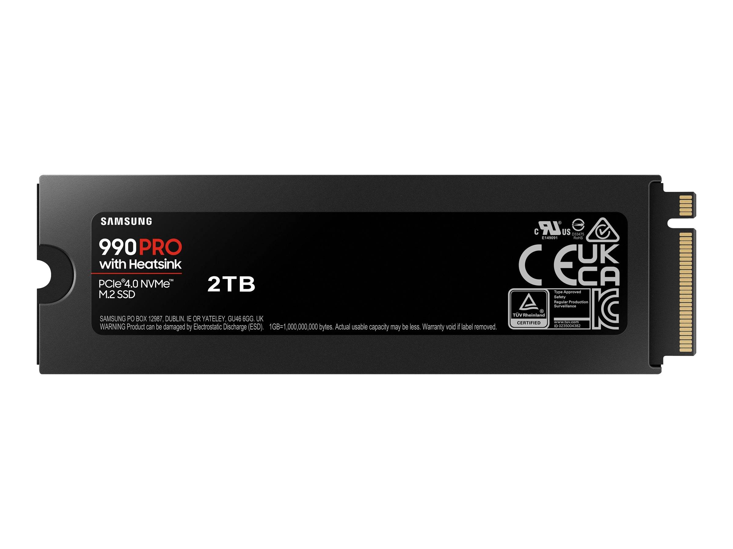 Samsung 990 PRO MZ-V9P2T0GW - SSD - verschlüsselt - 2 TB - intern - M.2 2280 - PCIe 4.0 x4 (NVMe)