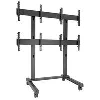 Chief Fusion Large 2x2 Freestanding Video Wall Mobile TV Cart for Displays 42-50