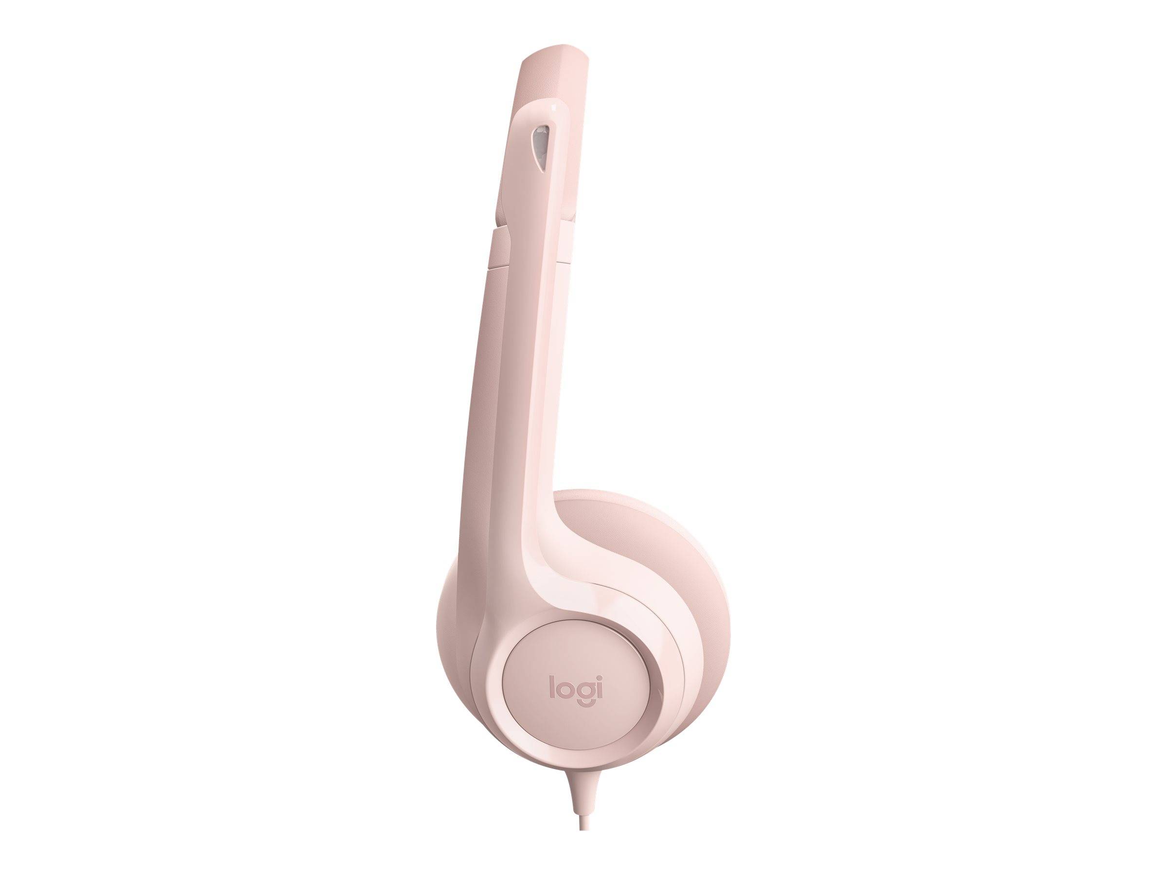 Logitech H390 On Ear Headset kabelgebunden Stereo Rosa Mikrofon-Rauschunterdrückung Headset, Lautstärkeregelung