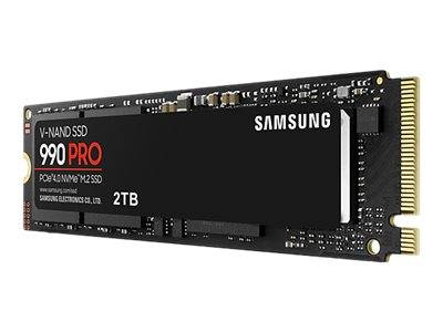 Samsung 990 PRO 2 TB Interne M.2 PCIe NVMe SSD 2280 PCIe NVMe 4.0 x4 Retail MZ-V9P2T0BW