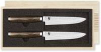 kai Europe kai TDMS-400 - Messer-Set - Stahl - Holz - Silber - Holz - 2 Stück(e)