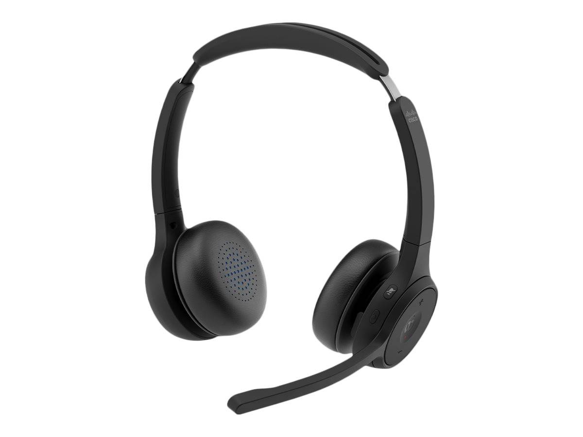 Cisco HS-WL-721Q-BUNA-C cuffia e auricolare Wireless A Padiglione Ufficio Bluetooth Nero (Cisco Headset 721 - Headset -