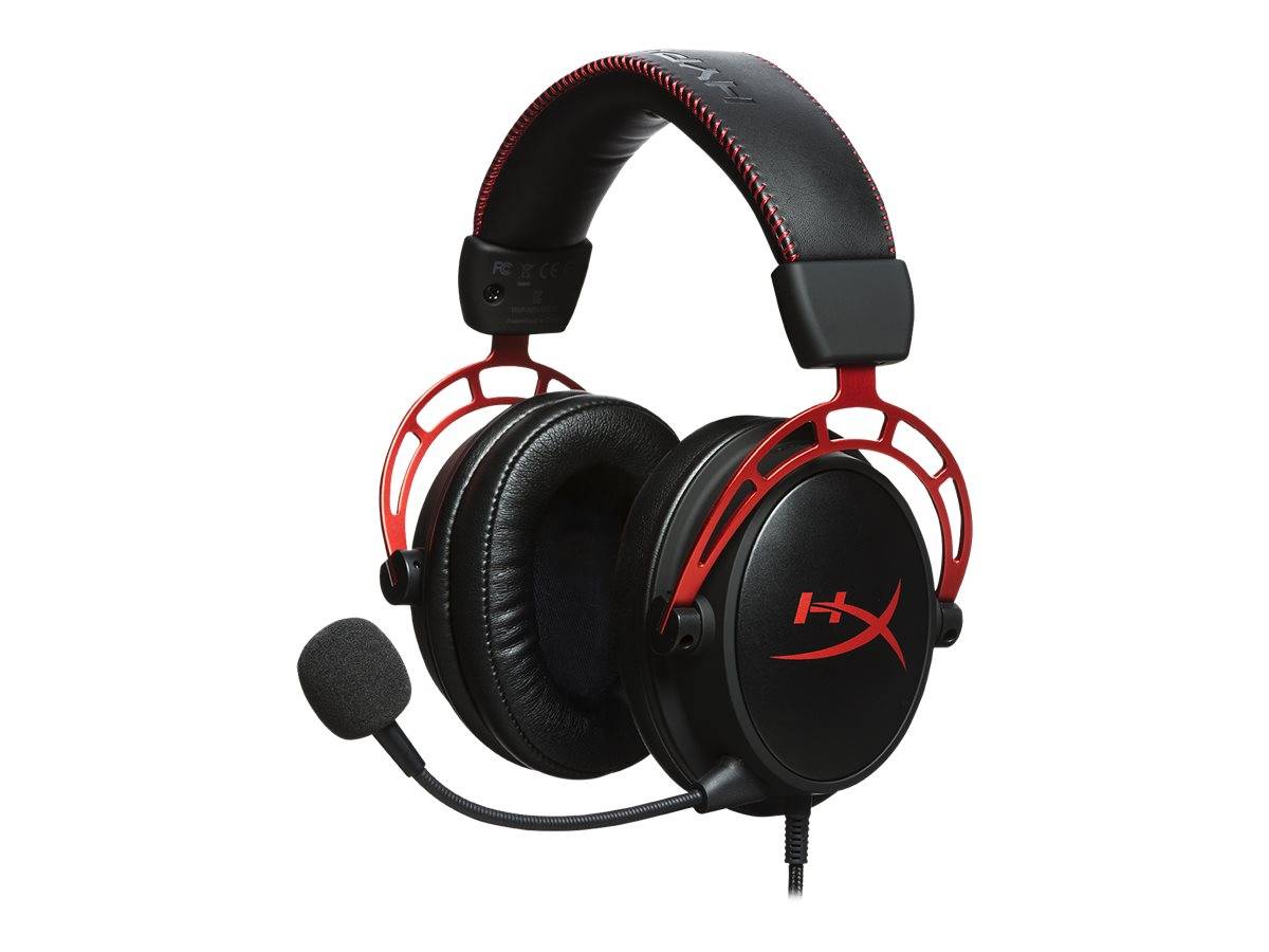 HyperX Cloud Alpha Gaming Headset - Over-Ear - black red -