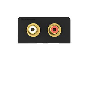 Kindermann Anschlussblende Audio L/R ant KIN 7457000510 - Zubehör Kabel (7457000510)