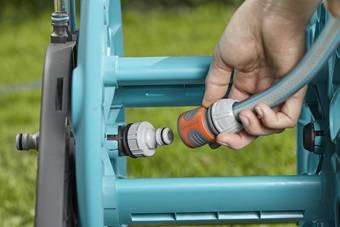 GARDENA 18515-20 CleverRoll M Easy Schlauchwagen 1 St. Türkis, Orange, Grau