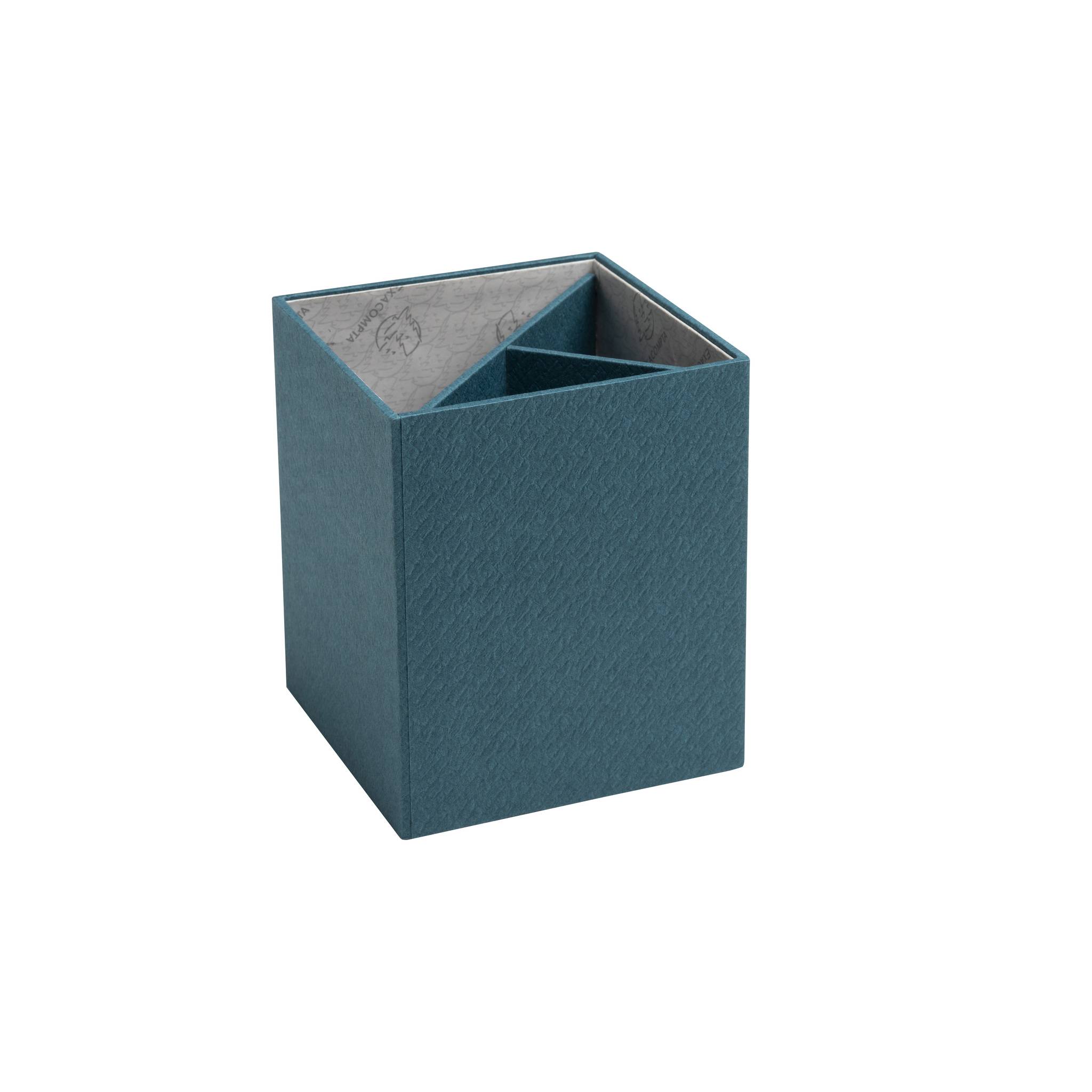 Exacompta 8x Stifteköcher 3 Fächer 107x9x9 cm Office by me Bleu canard 67603E