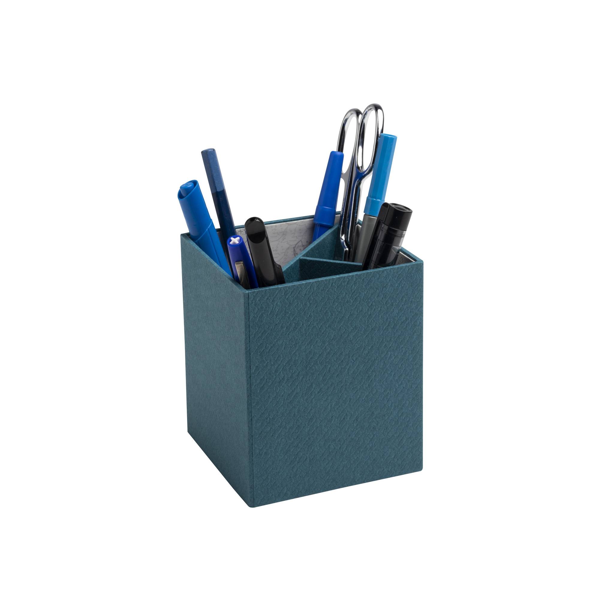Exacompta 8x Stifteköcher 3 Fächer 107x9x9 cm Office by me Bleu canard 67603E