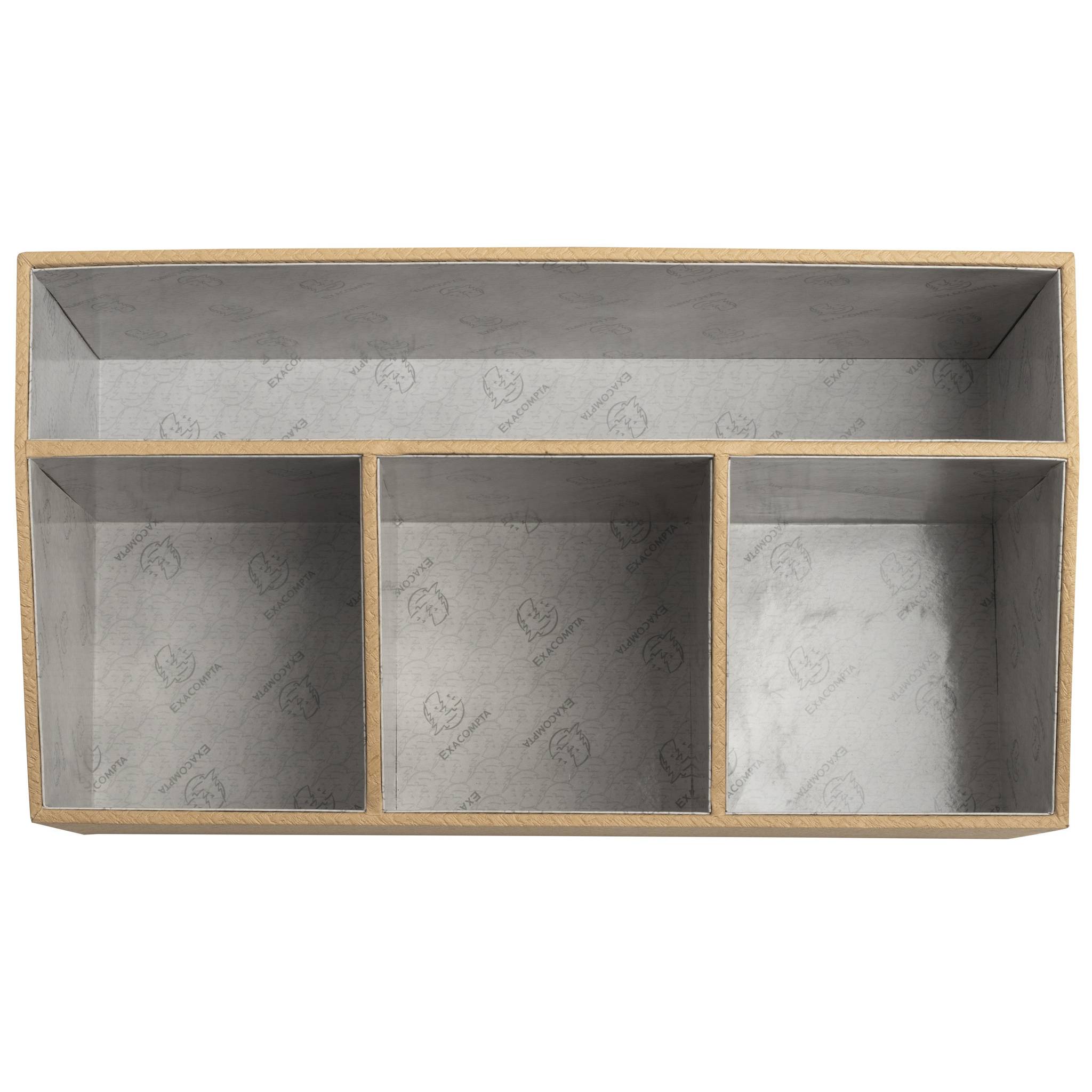 Exacompta Schreibtisch-Organizer 4 Fächer 115x277x147 cm Beige 68602E