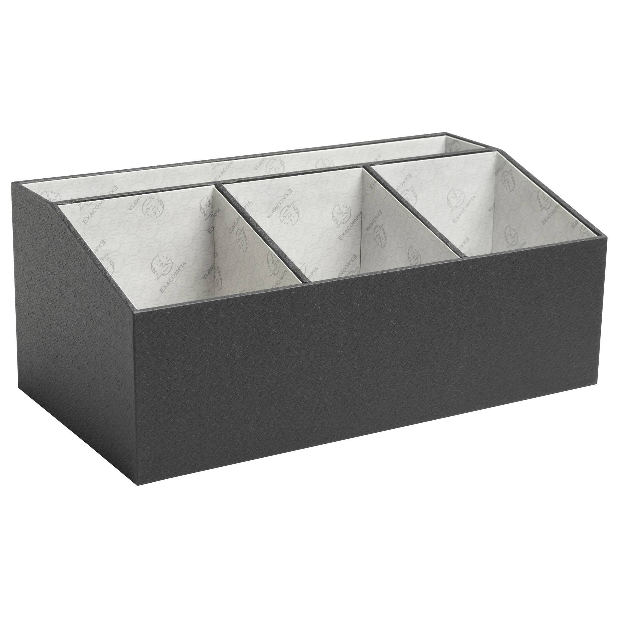 Exacompta Schreibtisch-Organizer 4 Fächer 115x277x147 cm Schwarz 68601E