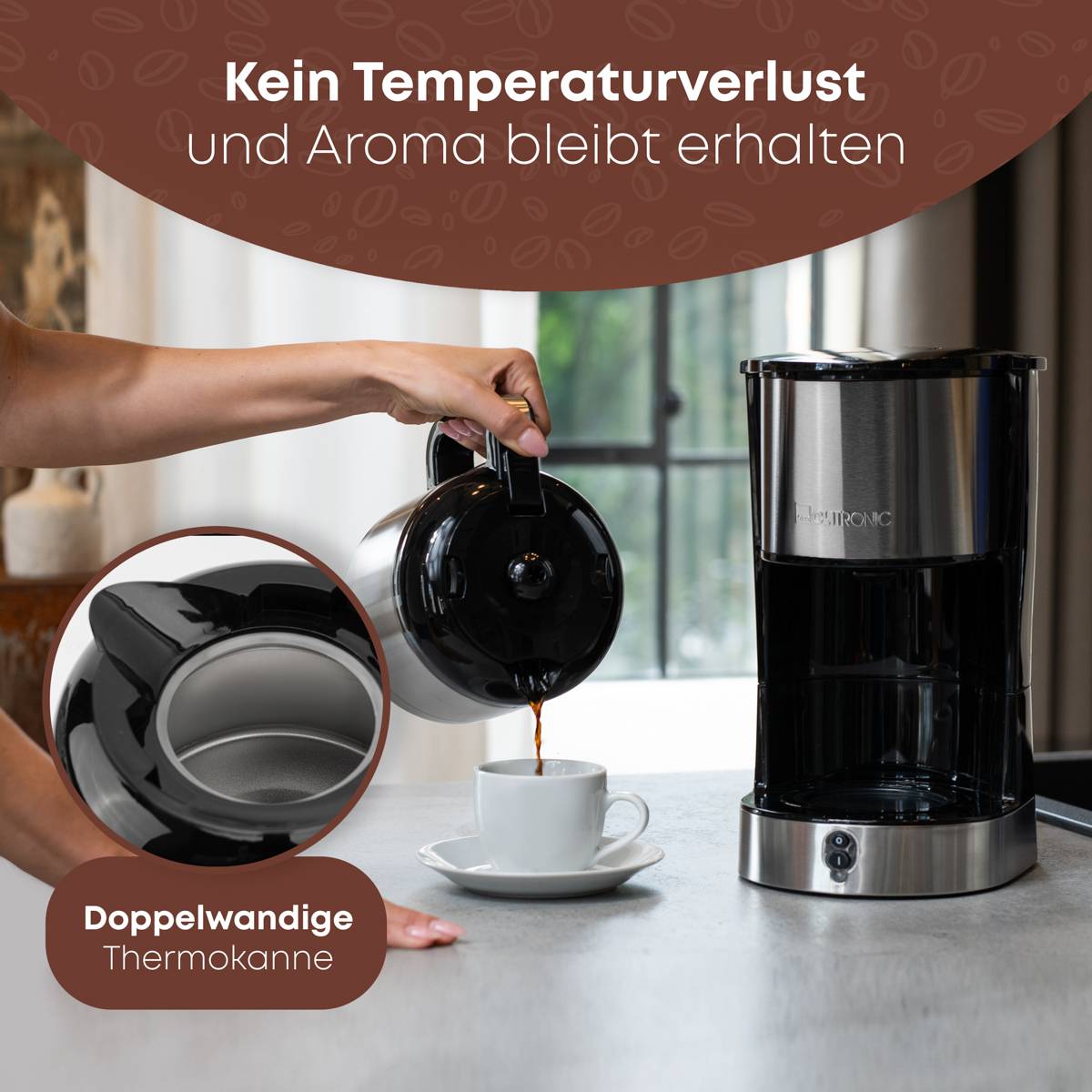 Clatronic Thermo-Kaffeeautomat KA 3805