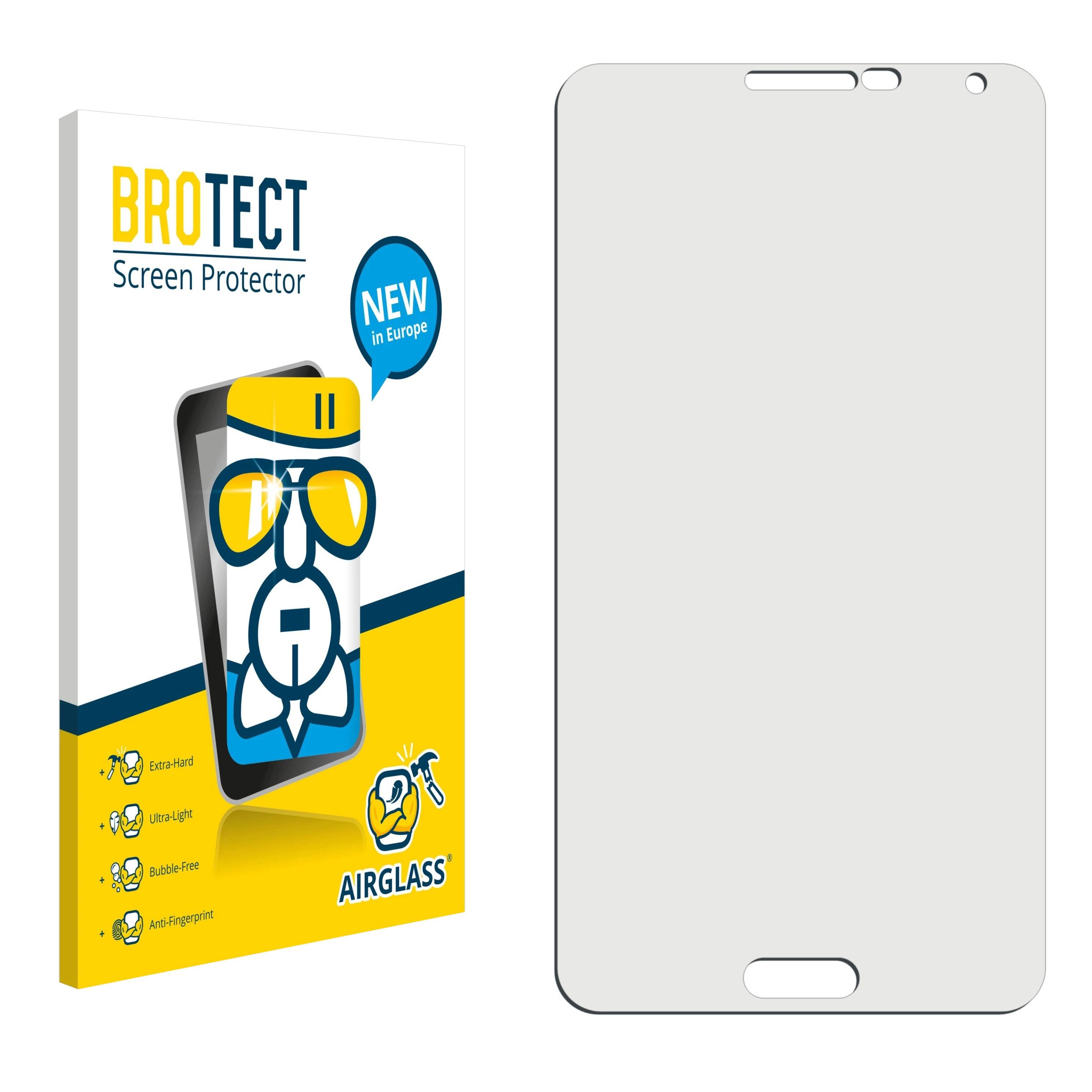BROTECT AirGlass Flexible Schutz Glas Folie für Samsung Galaxy Note 3 Klar Transparent