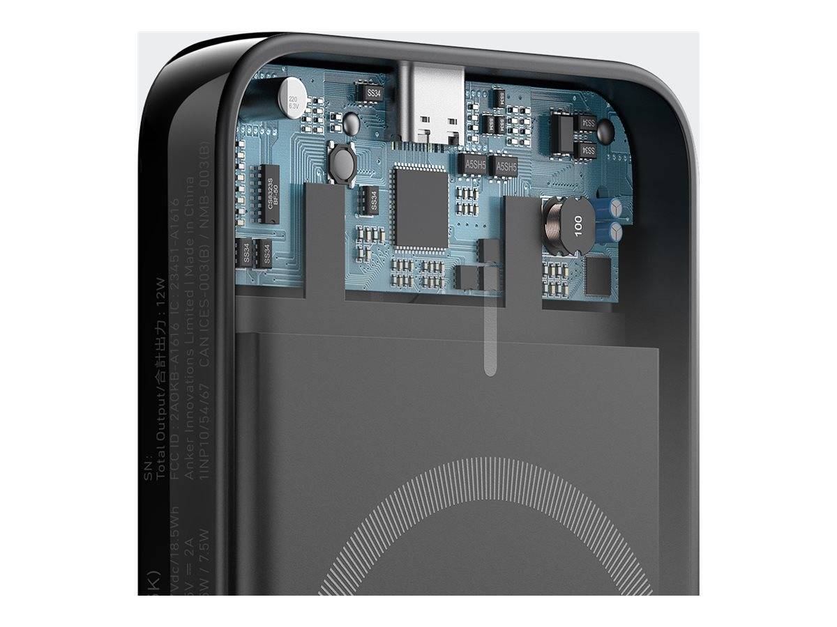 Anker Innovations Anker MagGo PowerCore 5000 - Induktive Power Bank - Magnethalt